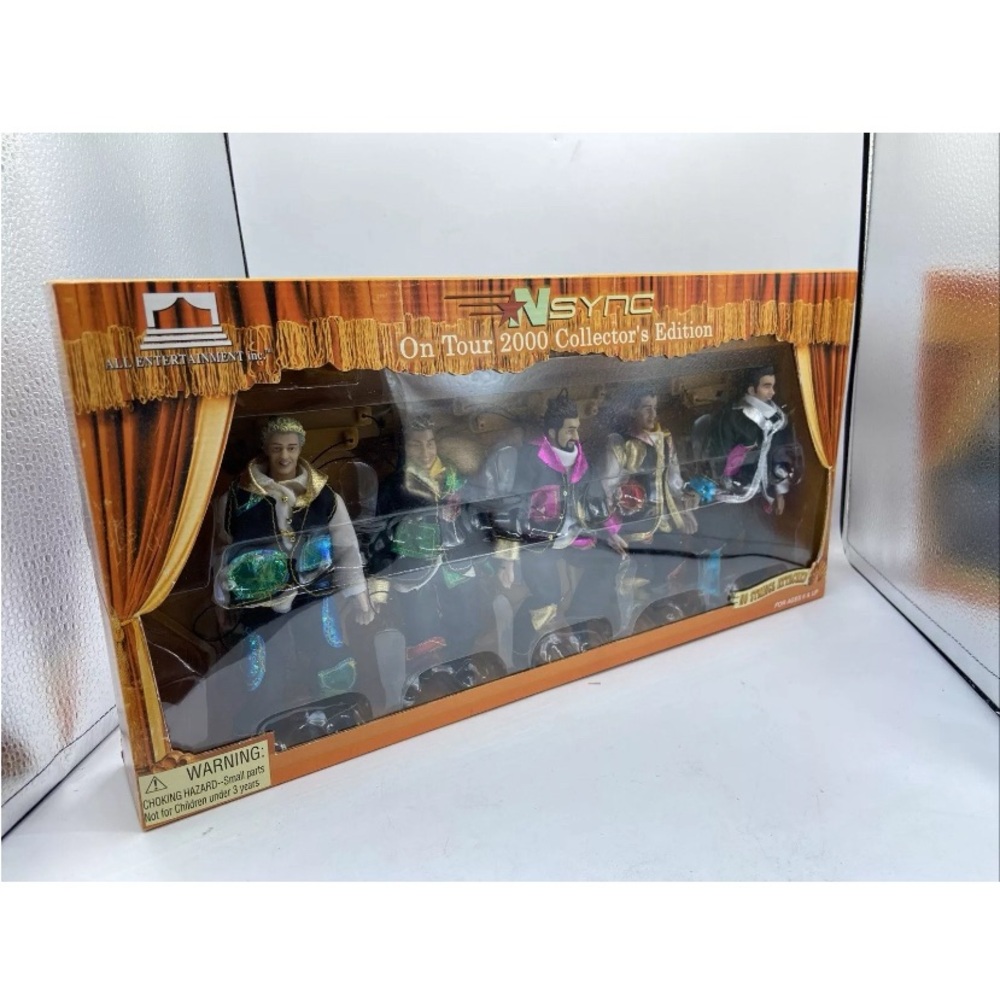 COPY - NSync Band On Tour 2000 Collector's Edition Toy Set Puppets Dolls